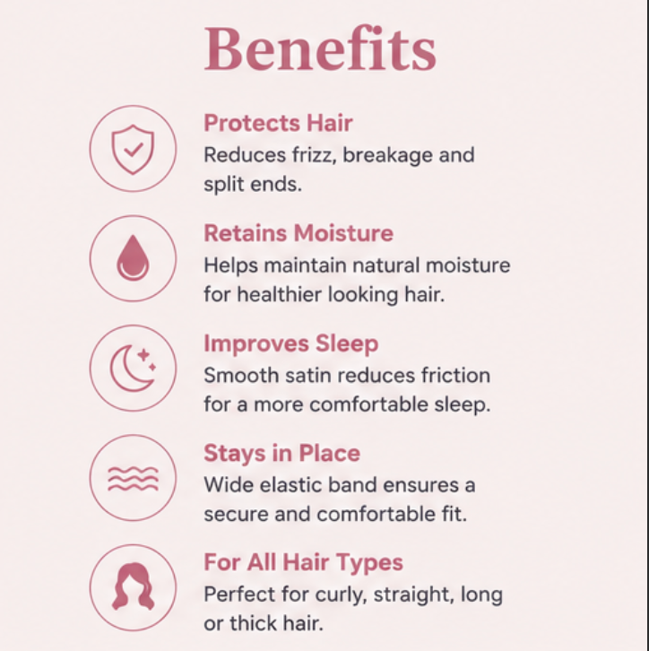 Prunelle Satin Sleep Bonnet
